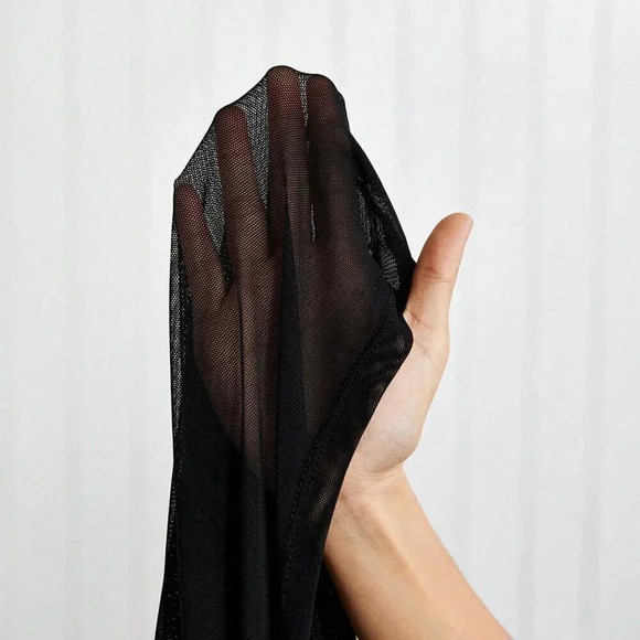 Black Sexy Women's Mesh Top - Picture 8 of 8